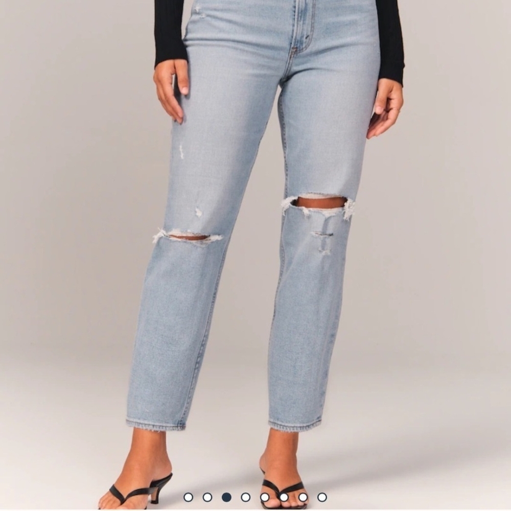 Abercrombie & Fitch Blue Straight Leg Jeans